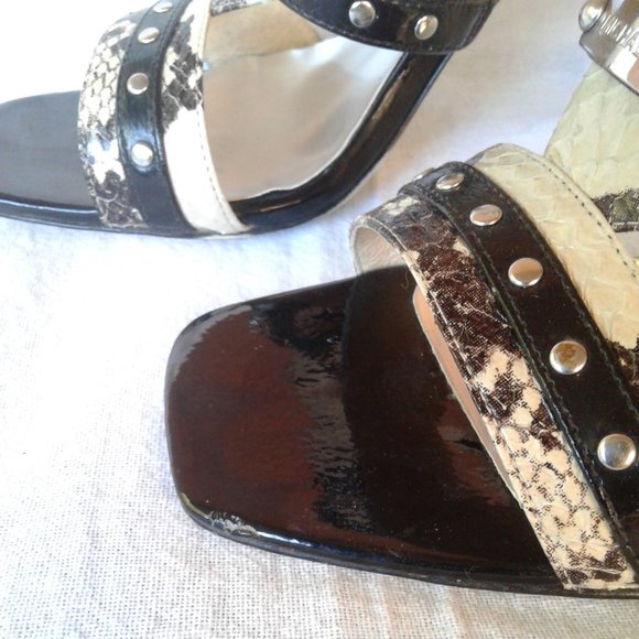 Michael Kors Snake Skin Sandals 8 - Picture 5 of 7